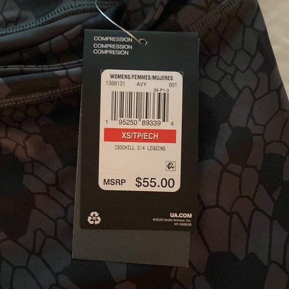 *3 for $20* NWT Under Armour ISO- CHILL leggings - Picture 6 of 6